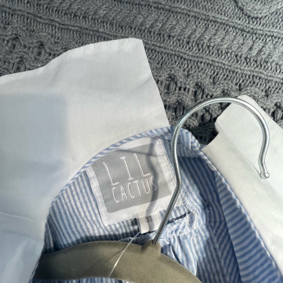 NWT Lil Cactus Girls Seersucker Pumpkin Dress - Sz 3T - Picture 7 of 7